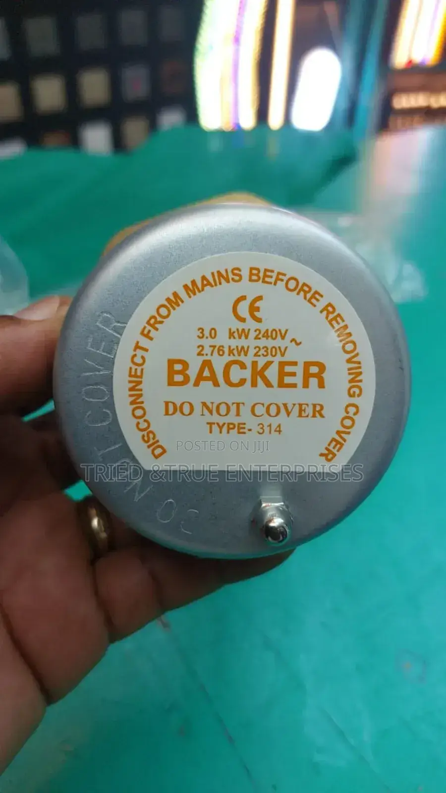 Immersion Heater Becker 3.0kwts With Thermostat