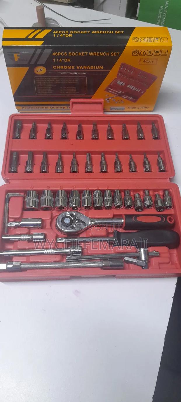 46pcs Tool Set, Socket Wrench Set - thumbnail 3
