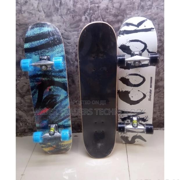 Adult Professional Skate Boards With Grip Tape and Rubber