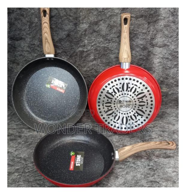 Heavy Duty Stone Granite Pans* *Size ~26cm