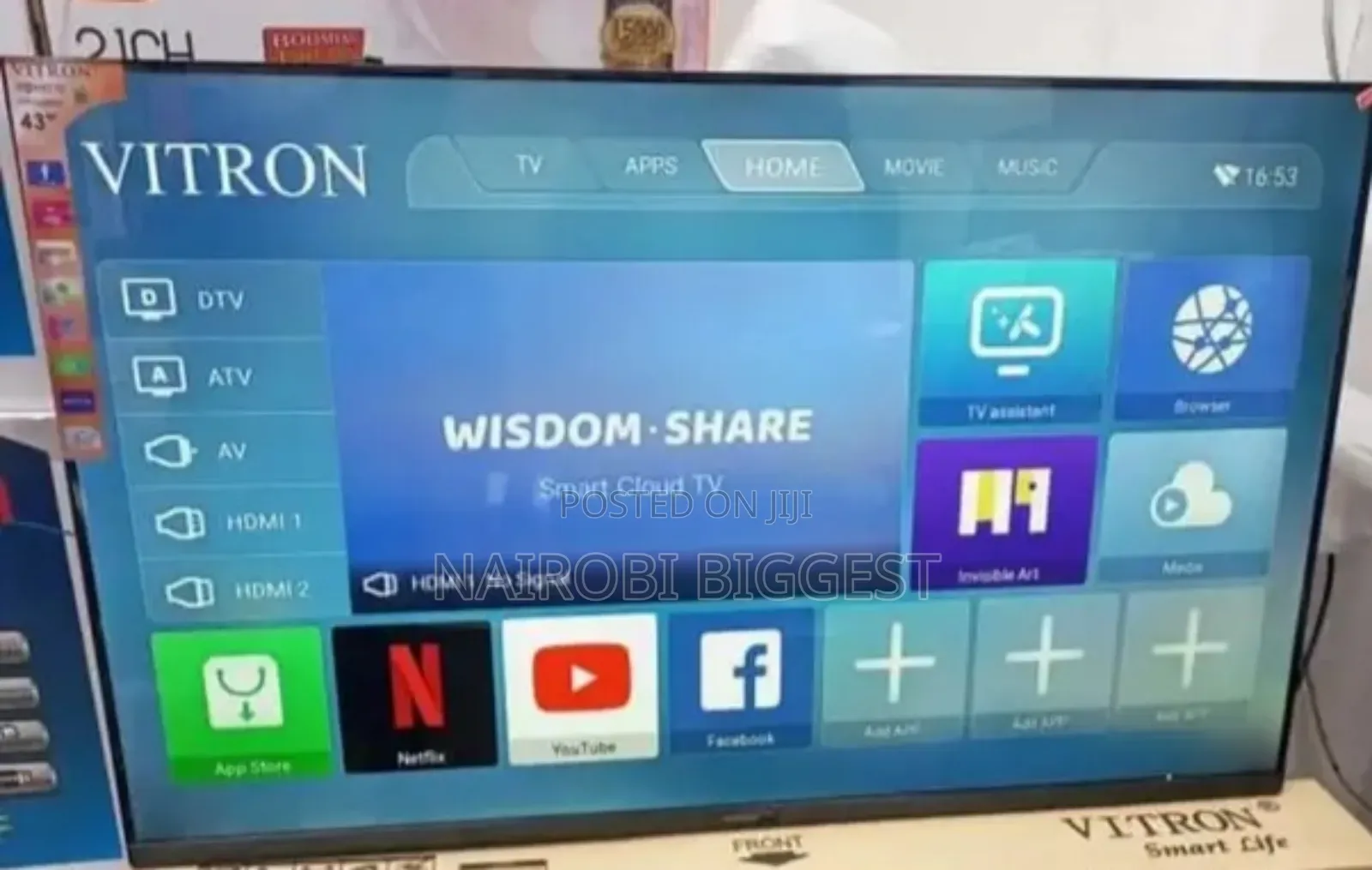 Vitron 43" Full Hd Android Frameless Television