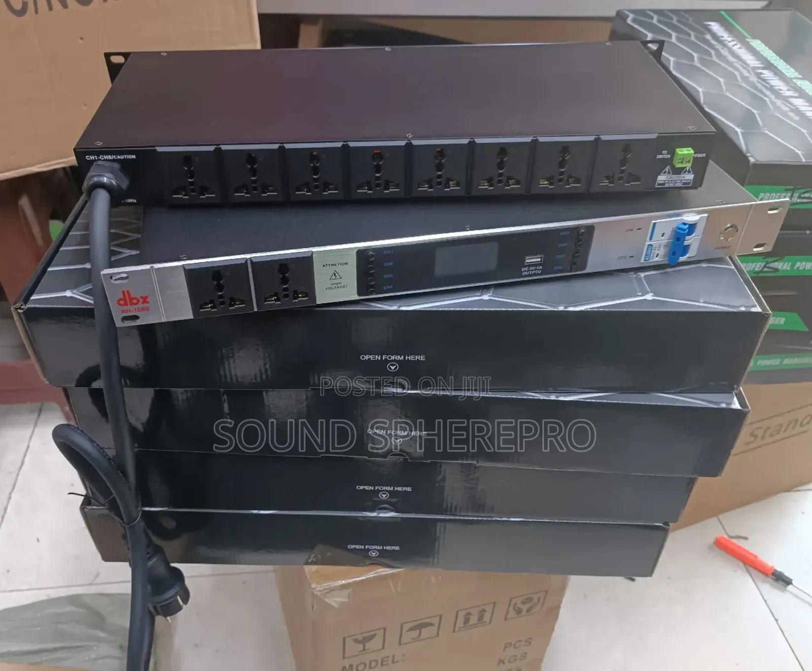 DBX NH-108S 10 Channel Silver Power Sequencer