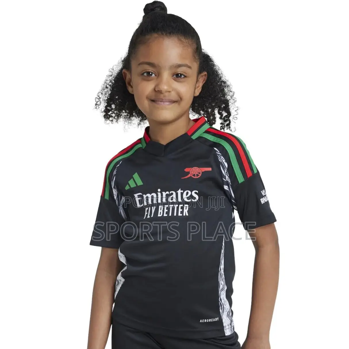 Arsenal Black Away Kit for Kids 2024-25 Jersey