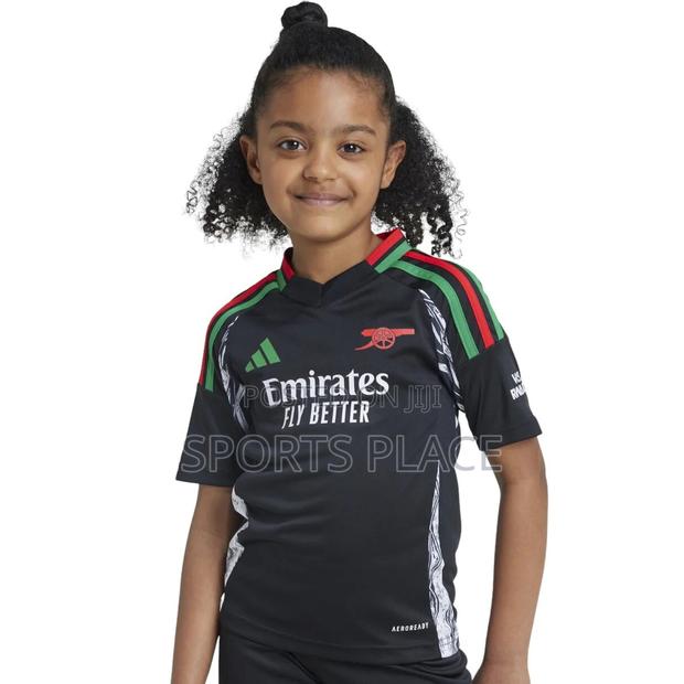 Arsenal Black Away Kit for Kids 2024-25 Jersey