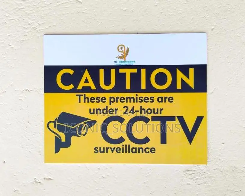 Medium-Sized Indoor CCTV Signage