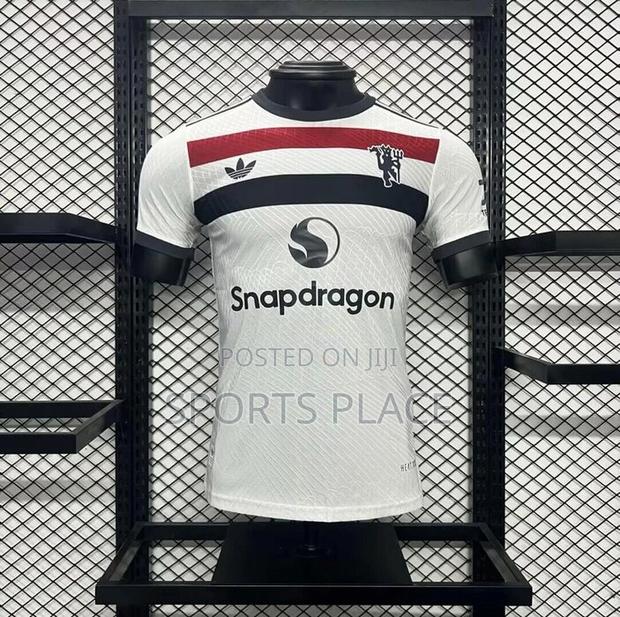Manchester United White 3rd Kit 202425 Jersey Player Version - main view