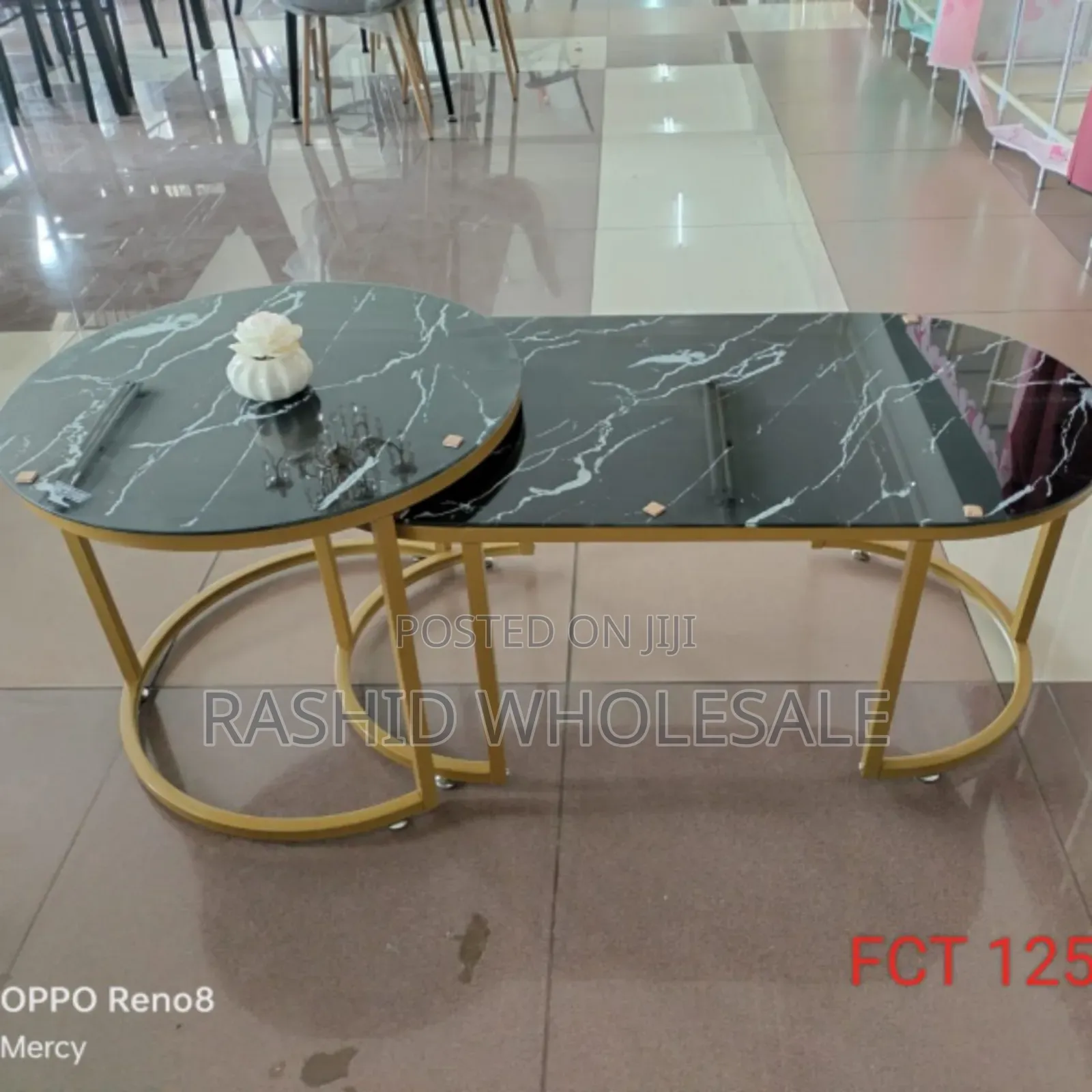 Tables Marble Glass Effect