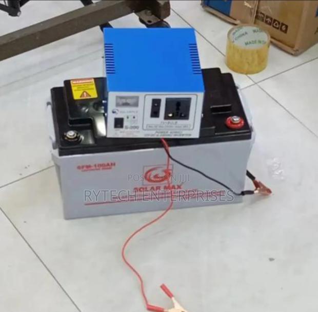 Solar Battery 100ah + Power Inverter