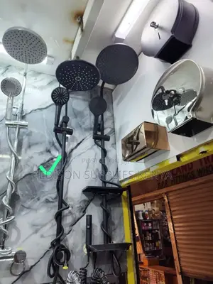 Brimix Rainshower Black Shower Raiser 4 Wall Mounted Showers