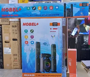 Nobel Tall Boy Speakers-Bt Hometheare-55000w Pmpo- Nb 2080