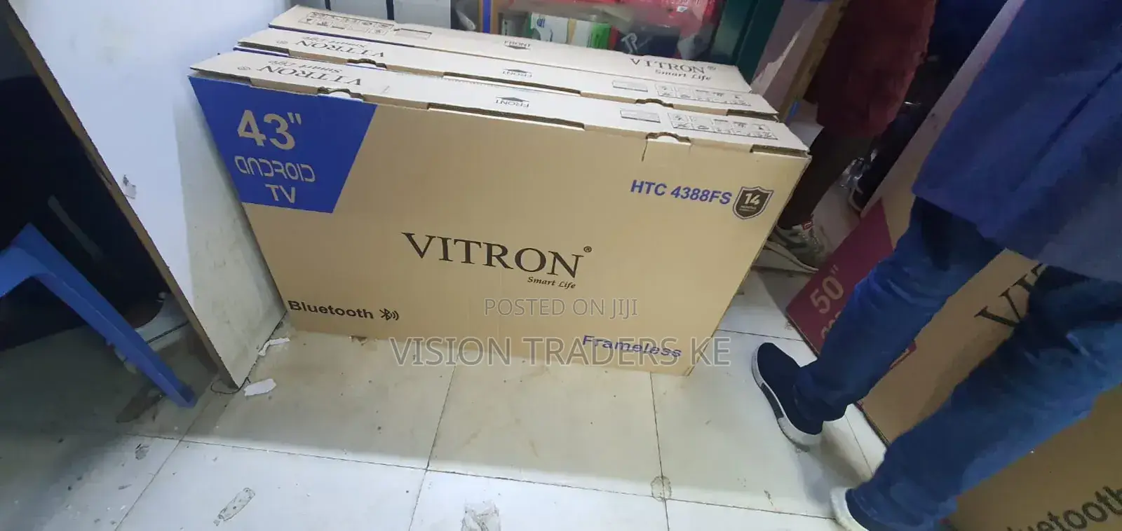 43 Inch Smart Android Frameless Vitron 43" Inches Bluetooth