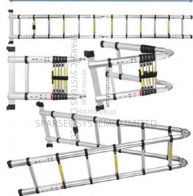3.8m Double Telescopic Ladder