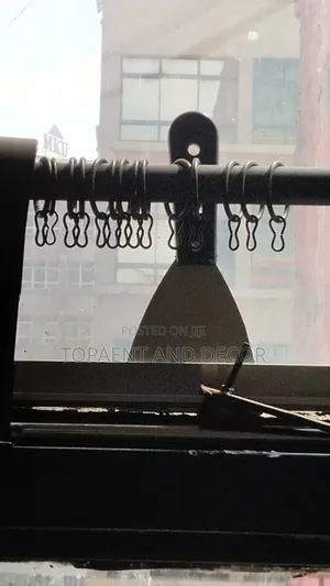 Round Black Drippery Curtain Rod Rings