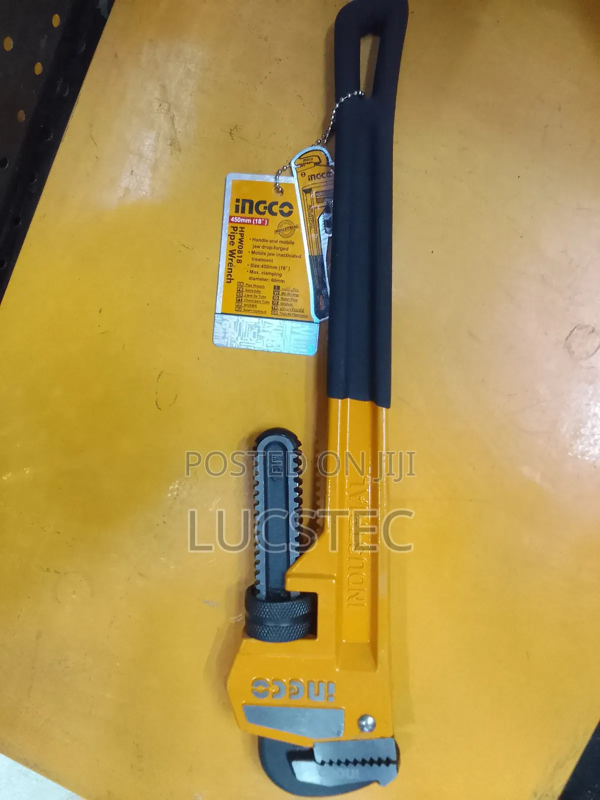 Ingco HPW0818 Pipe Wrench 18" (450mm)