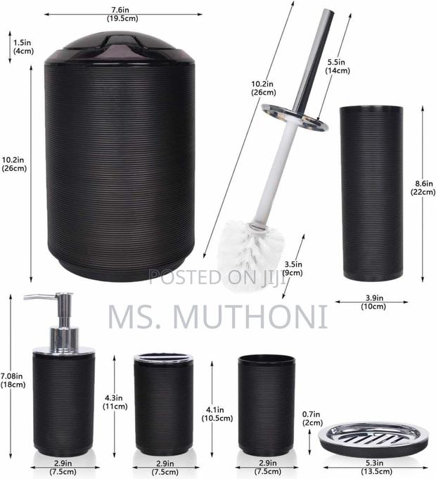 6pcs Bathroom Accessories Set - thumbnail 4