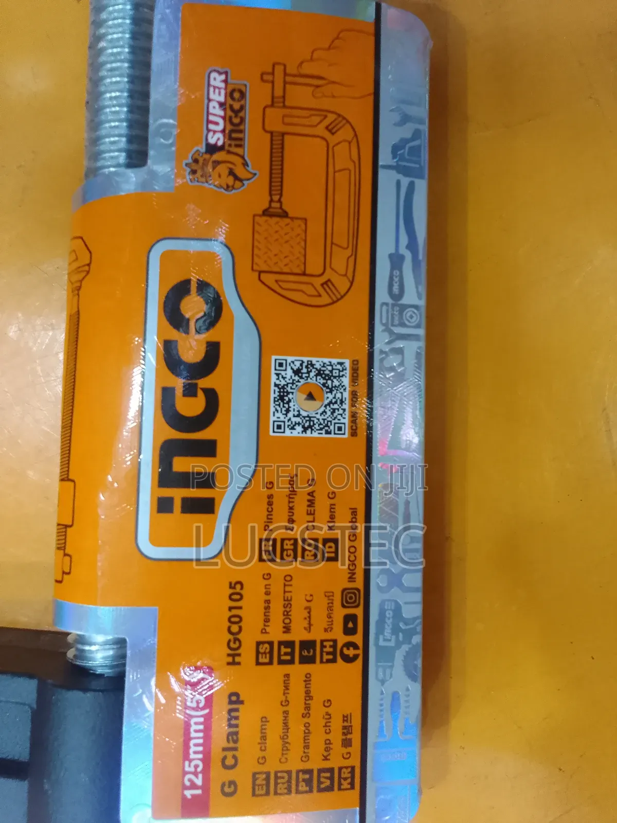 Ingco G Clamp 5"(125mm)