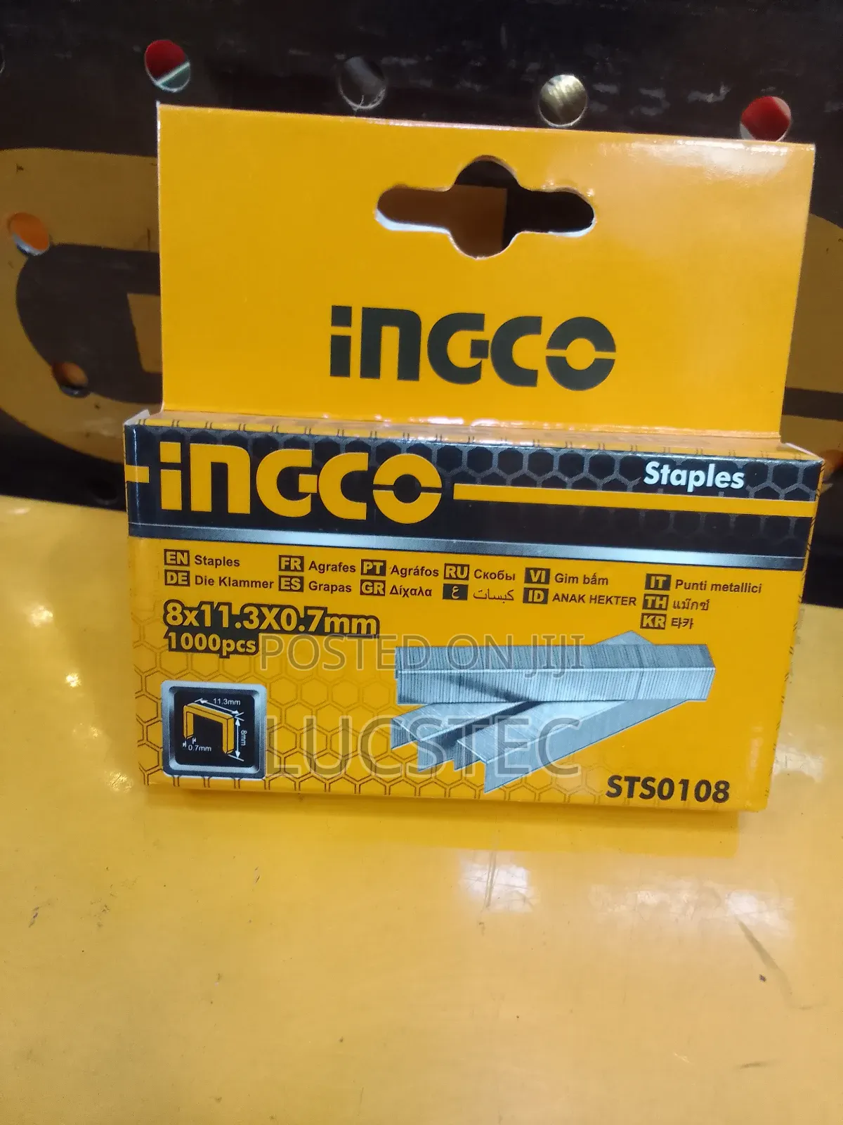 Ingco STS018 Staples 8×11×7mm 1000pcs