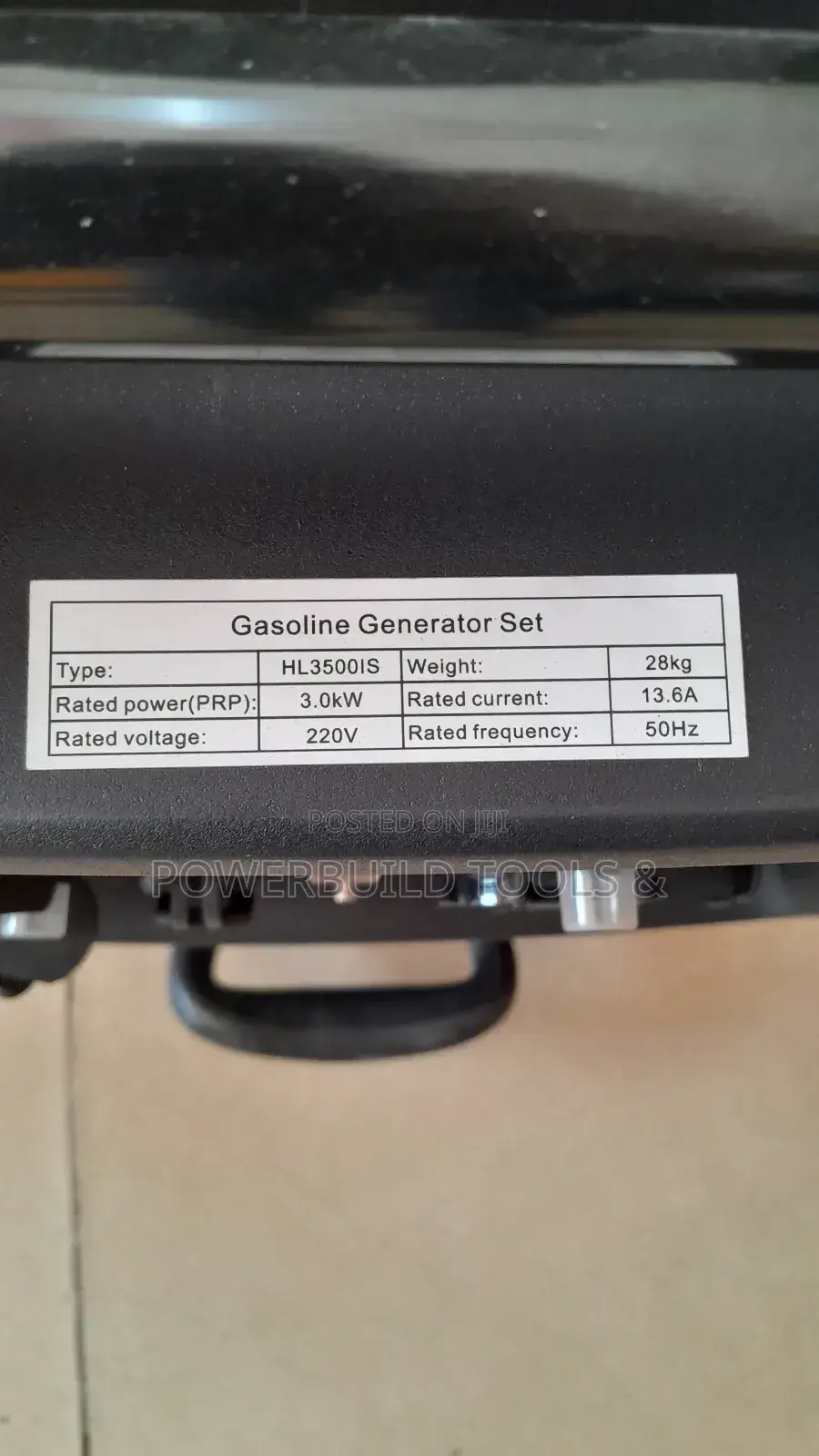 Portable 3.5KVA Super Silent Petrol Generator.