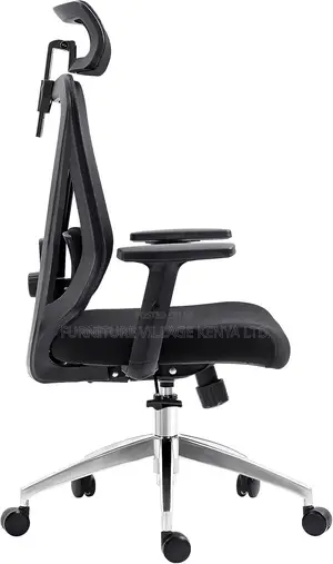 Office Chair, Ergonomic Mesh Office Seat With Headrest