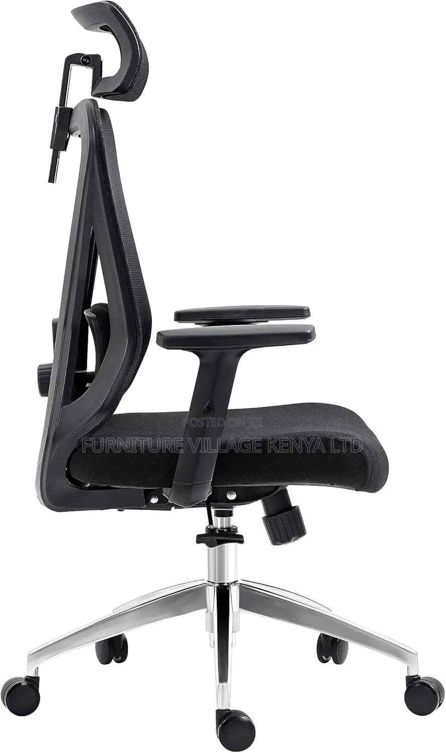 Office Chair, Ergonomic Mesh Office Seat With Headrest