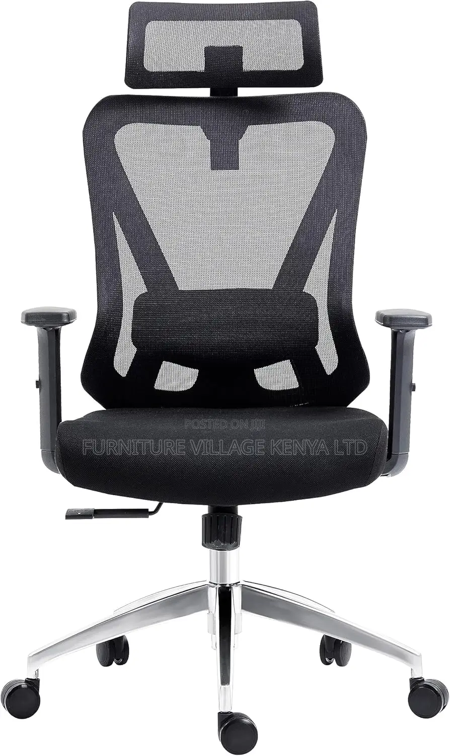 Office Chair, Ergonomic Mesh Office Seat With Headrest