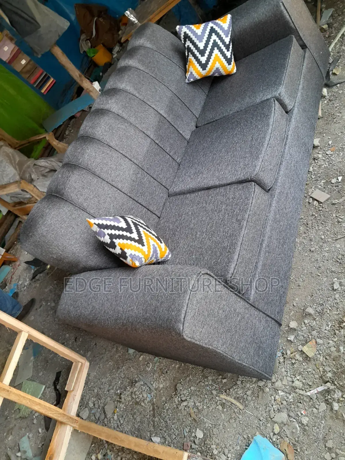 Grey 3seater Sofa Set on Sell at New Vision Furnitures
