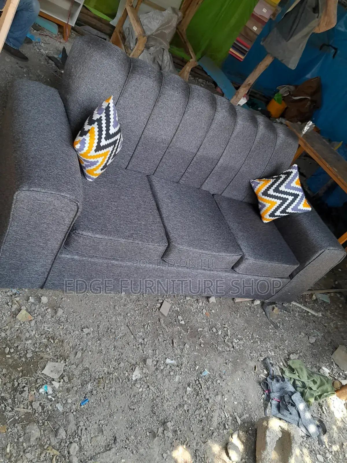 Grey 3seater Sofa Set on Sell at New Vision Furnitures
