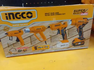 Ingco Heat Gun and Glue Gun Combo Kit 20 V