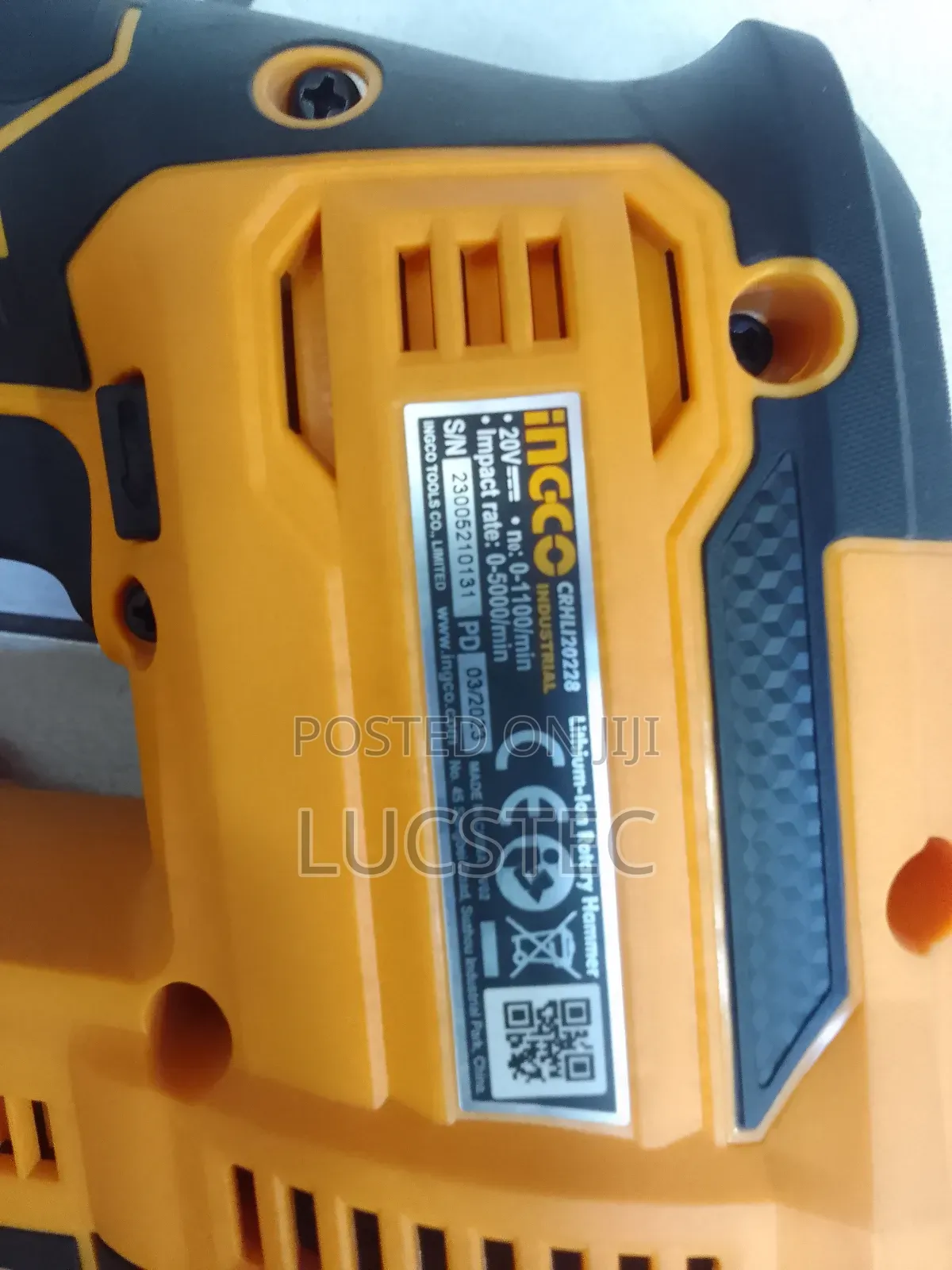 Ingco CRHLI20228 Lithium-Ion Rotary Hammer 20V