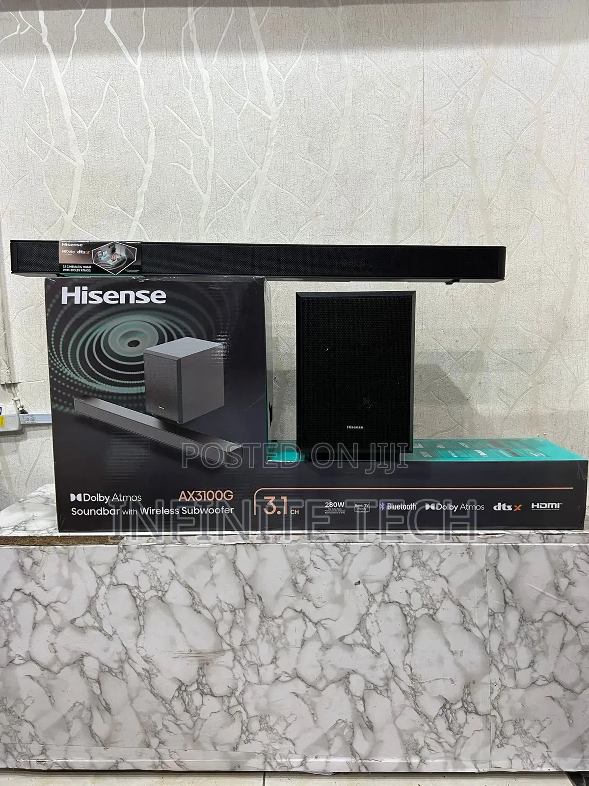 Hisense 3.1.2ch 280w Soundbar Ax3100g