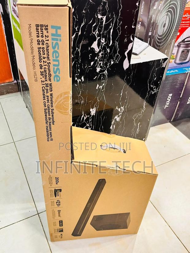 Hisense (Hs218) 2.1ch 200w Output Sound Bar With Wireless - main view