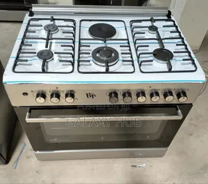 Bjs Silver 60x90 5+1 Hot Plate Gas Cooker, Wok Burner,