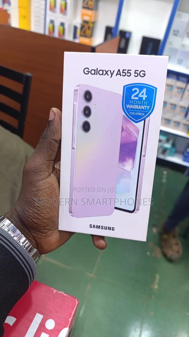 New Samsung Galaxy A55 128 GB Purple - thumbnail 4