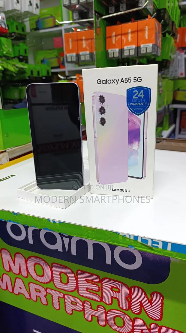 New Samsung Galaxy A55 128 GB Purple - thumbnail 3