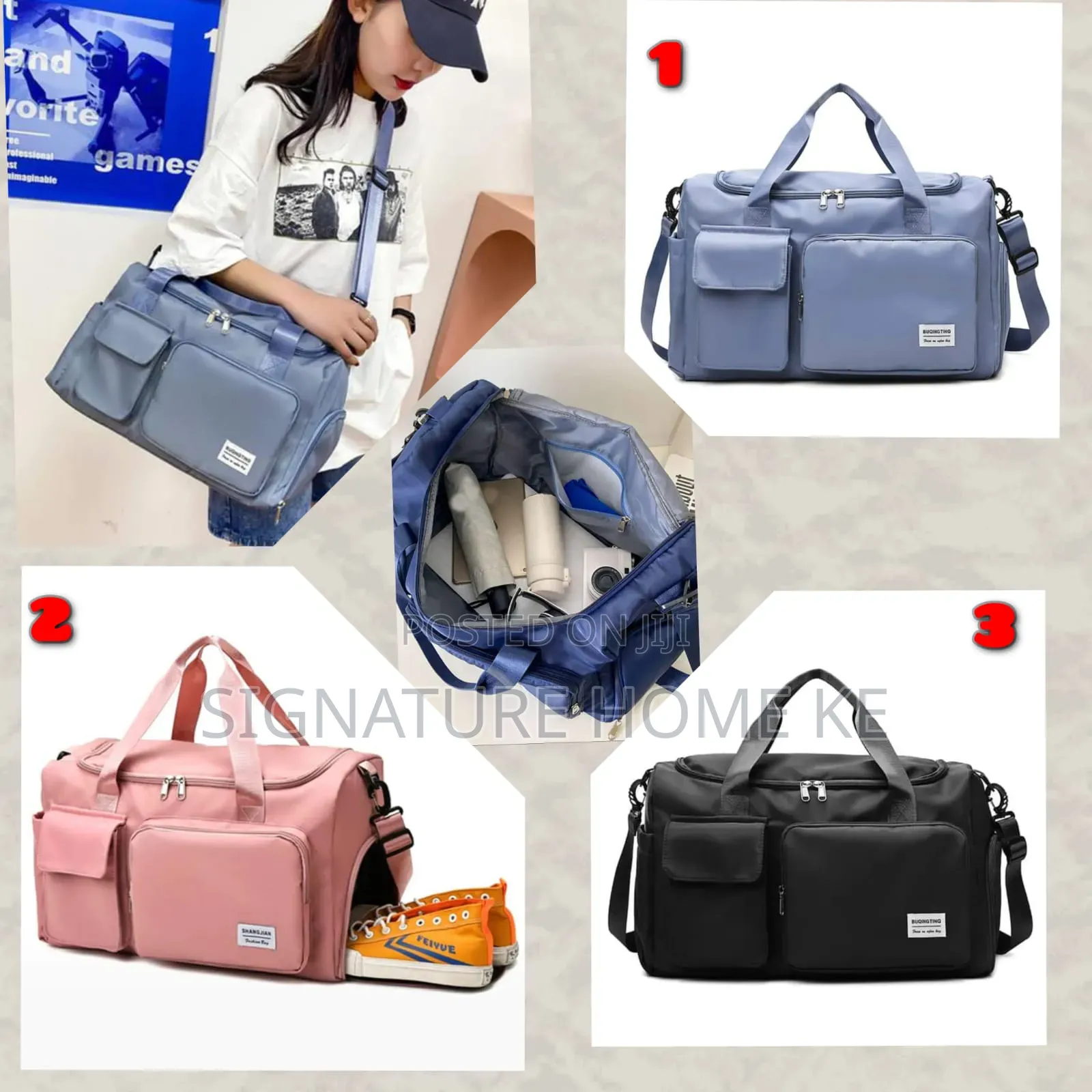 Pocket Front Gym Bag