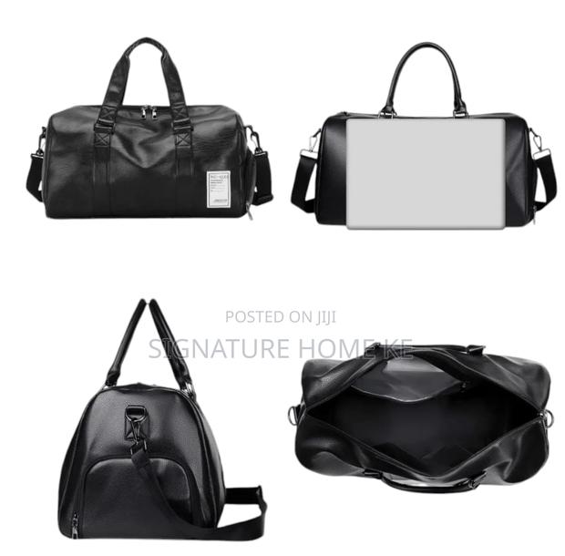 Leather Gym Bag - thumbnail 3