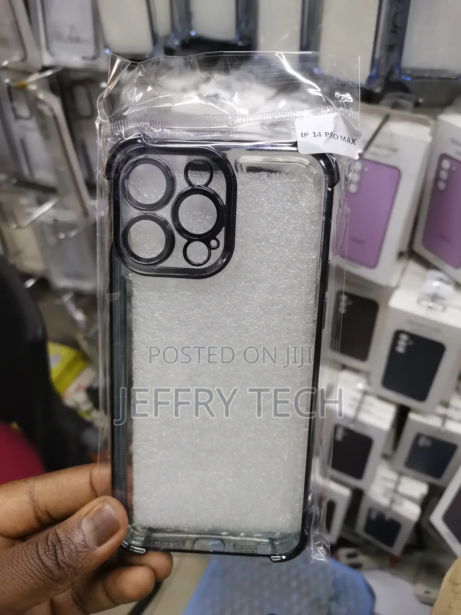 Soft Framed Case With Clear Back Cover for iPhone 15 Pro Max