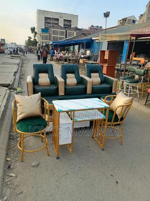 Pedicure Set and Manicure Set, Green and Gold Seats , Table. - thumbnail 2