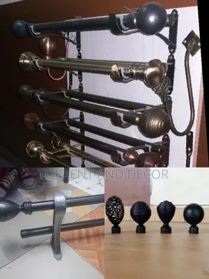Very Strong and Firm Fitting Jua Kali Curtain Rods