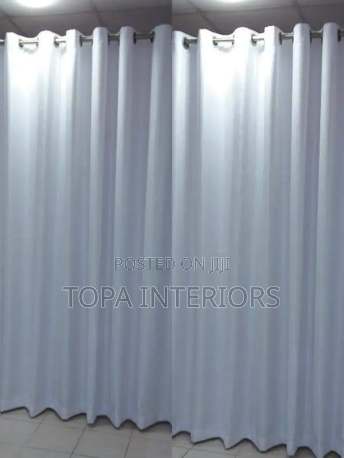 Drapery Soft Plain White Window Curtains Per Linear Metre