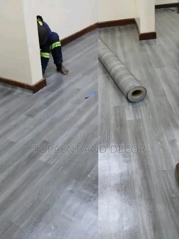 Vinyl Flooring Grey Carpet - main view