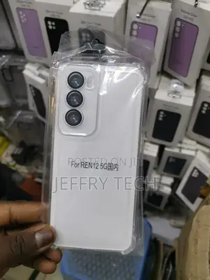 Case for OPPO Reno12 5G, Slim ARMOUR Clear Silicone Shockpro