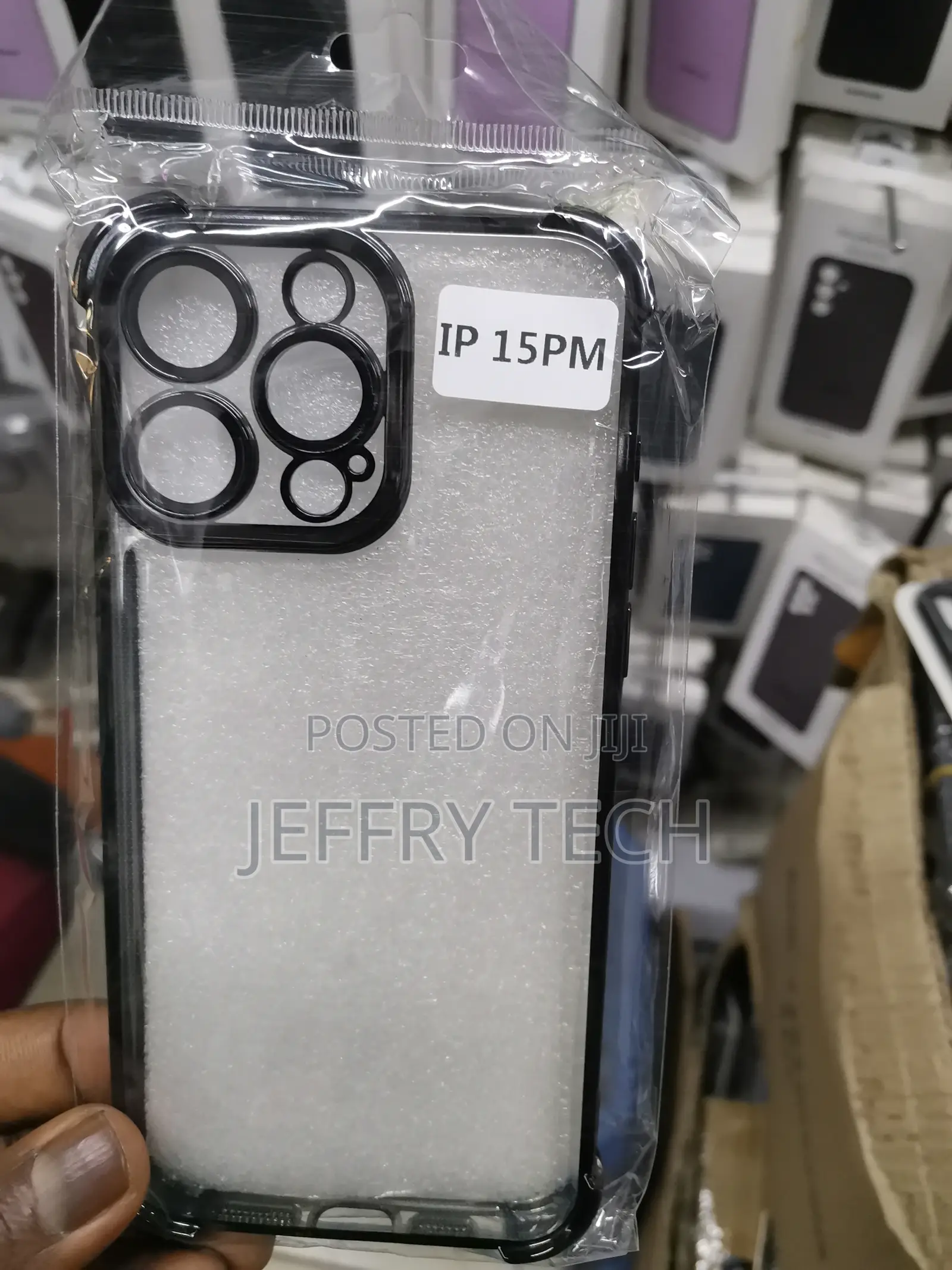 Electroplating Border Case for iPhone15 Pro Max Transparent