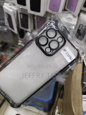 Electroplating Border Case for iPhone15 Pro Max Transparent