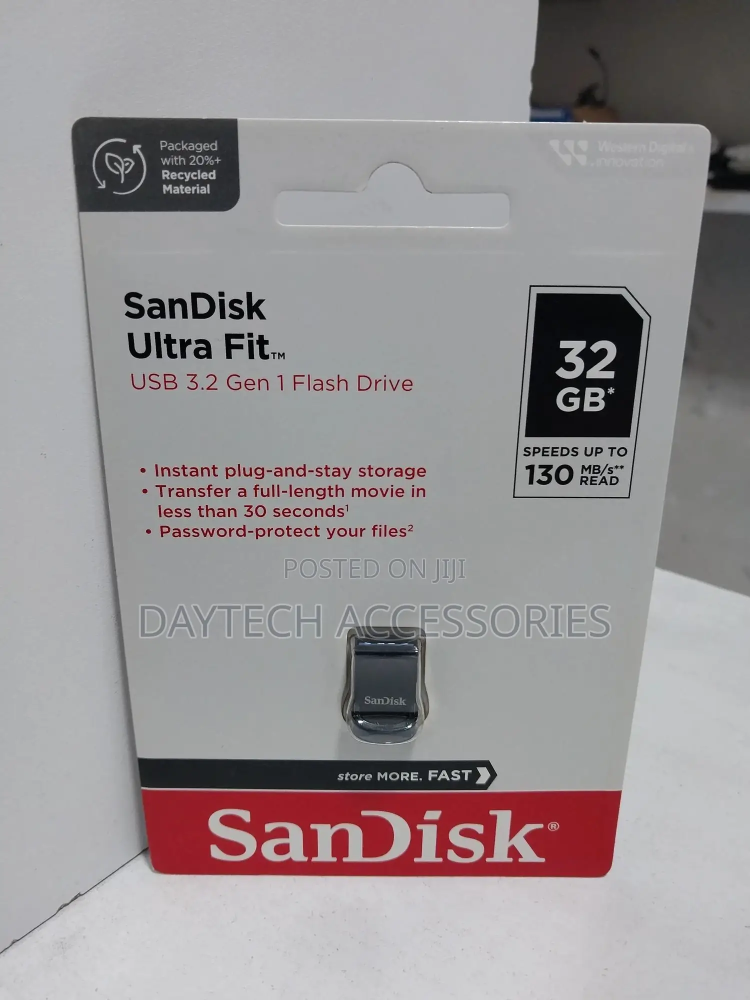 Sandisk 32gb Ultra Fittm Usb 3.1 Flash Drive 32gb