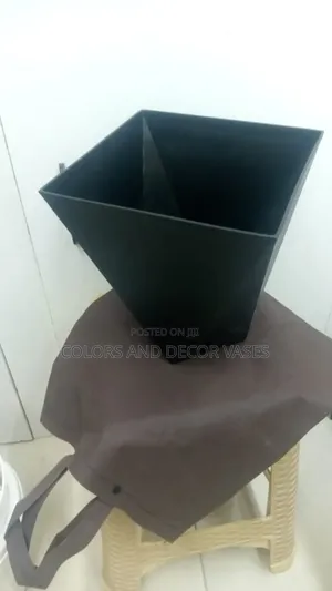 Black Plastic Vase