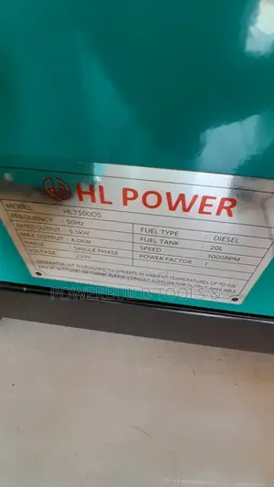 HL Power Aircooled 7.5kva Diesel Generator