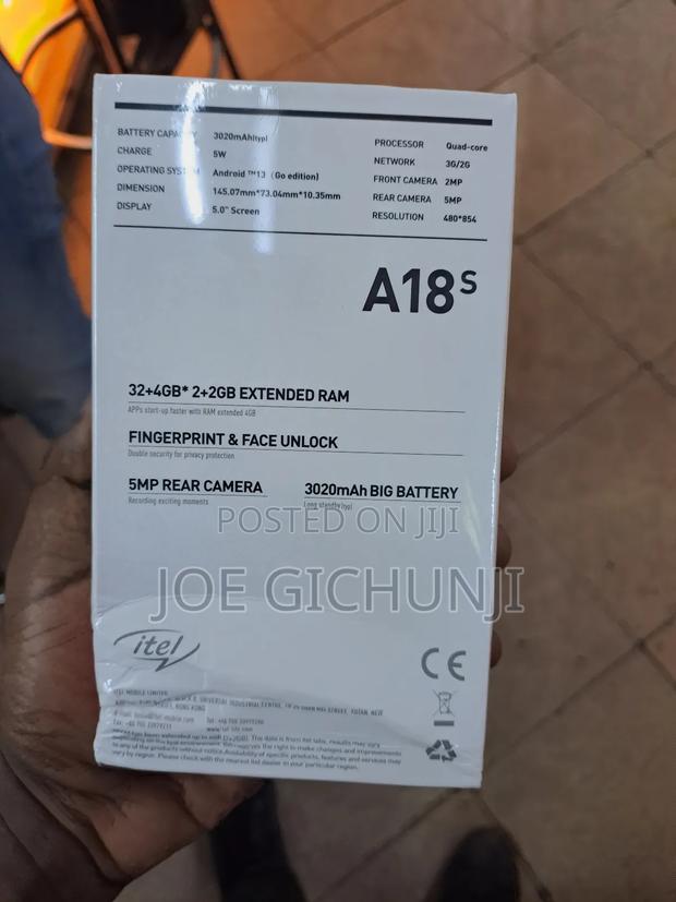New Itel A18s 32 GB Orange - thumbnail 2