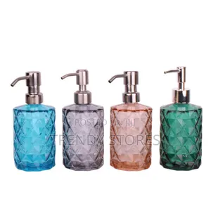 Diamond Glass Shape Liquid Soap Bottle