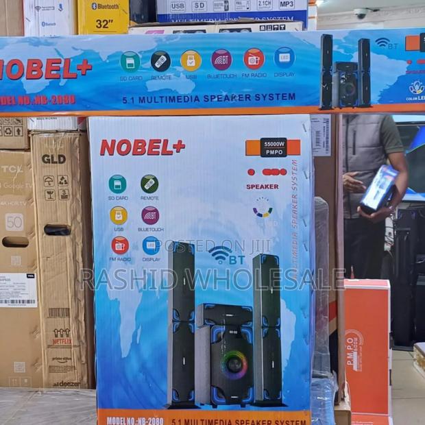 Nobel Tall Boy Speakers-Bt Hometheare-55000w Pmpo- Nb 2080